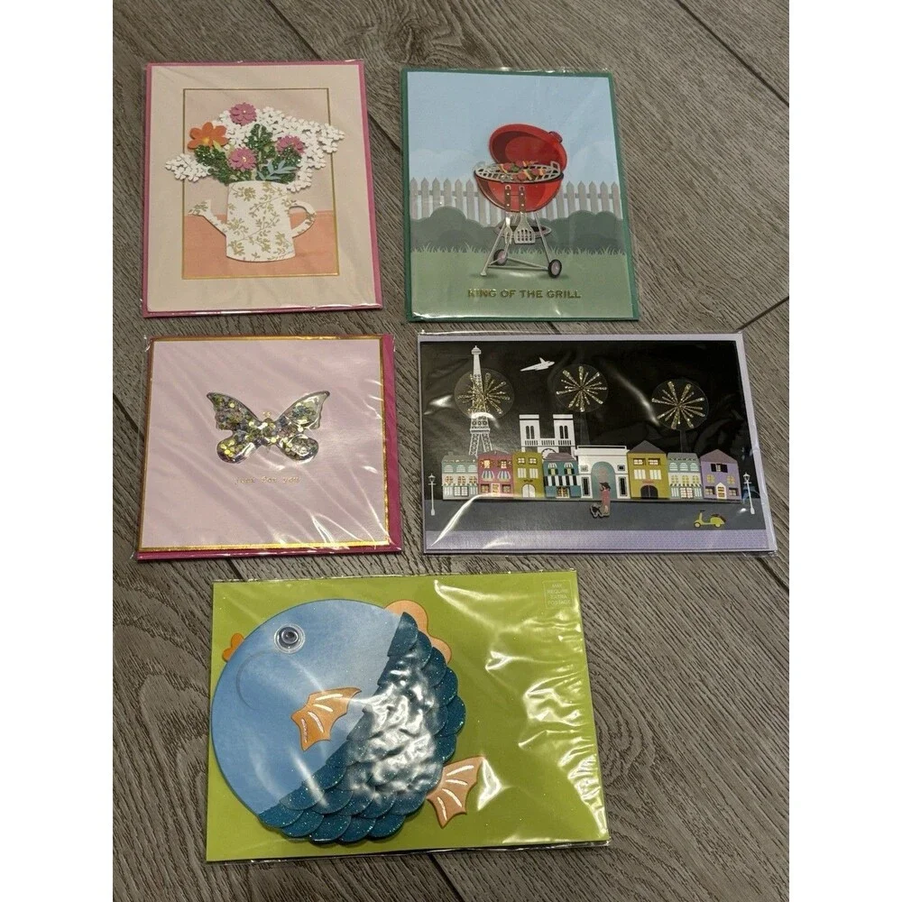 Burgoyne Hand Crafted Blank Greeting Cards Lot Of‎ 8 New Sealed